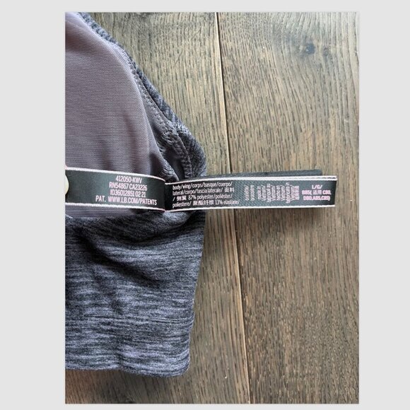 Victoria’s Secret Strappy Sports Bra Size L Gray Yoga Gym Activewear NWT - Picture 5 of 5